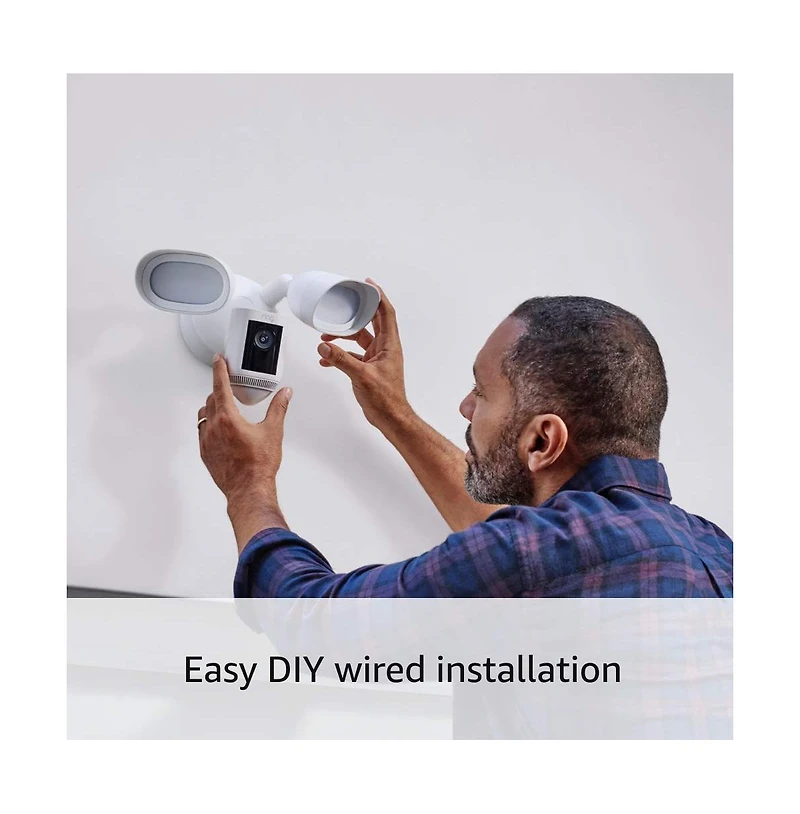 Ring Floodlight Cam Pro Plug-In White