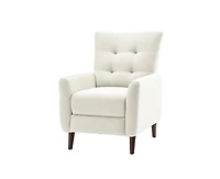 Hulala Home Moreno Modern Manual Recliner with Solid Wooden Legs