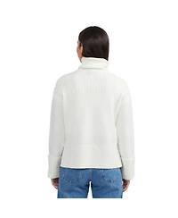 Ellen Tracy Women's Turtleneck Sweater with Rolled Cuffs