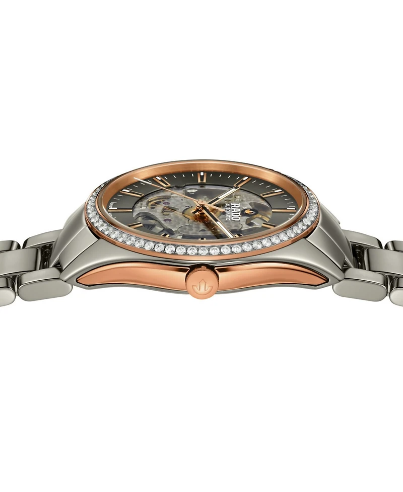 Rado Men's Swiss Automatic HyperChrome Diamond (1 ct. t.w.) Gray High Tech Ceramic Bracelet Watch 42mm