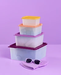 Tupperware Keeptabs 4-Piece Container & Lid Set