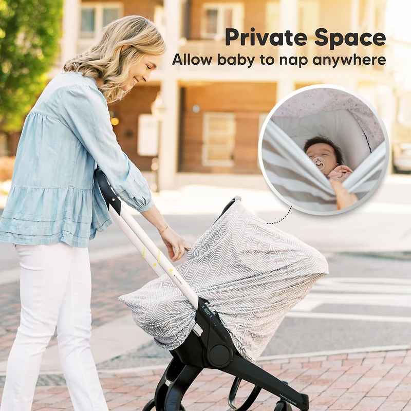 KeaBabies Baby Car Seat Cover, All-in-1 Nursing Cover, Car Seat Covers for Babies, Infant Car Seat Cover
