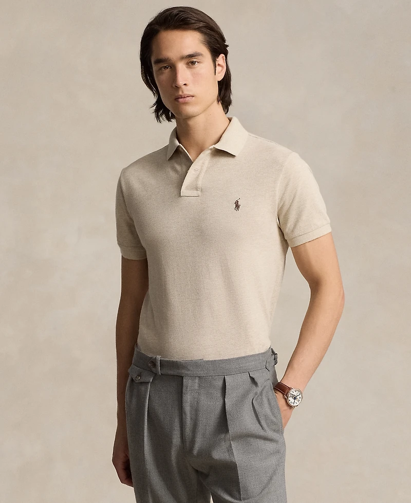 Polo Ralph Lauren Men's Cotton Custom Slim Fit Mesh Shirt