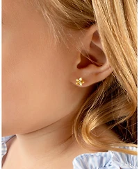 Tiny Blessings Children's 14K Gold Forget Me Not Flower Studs Girls' Screw Back Earrings