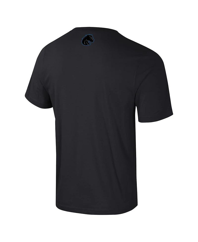 Colosseum Men's Black Boise State Broncos Color Pop Active Blend T-Shirt