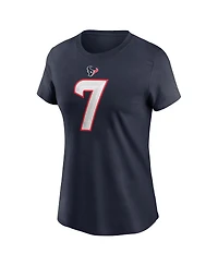 Nike Women's C.j. Stroud Navy Houston Texans Player Name Number T-Shirt