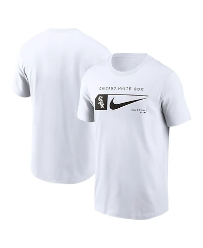 Nike Men's White Chicago White Sox Team Swoosh Lockup T-Shirt