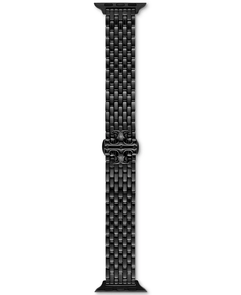 Tory Burch Women's The Eleanor Black-Tone Stainless Steel Bracelet For Apple Watch 38-45mm