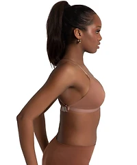 Women's Clear Neck Back Bra