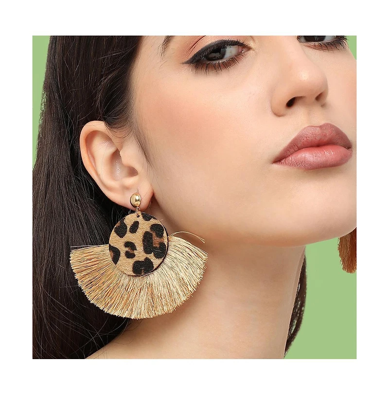 Sohi Women's Tassel Drop Earrings
