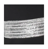 bebe Women's Embellished Waist Mini Dress