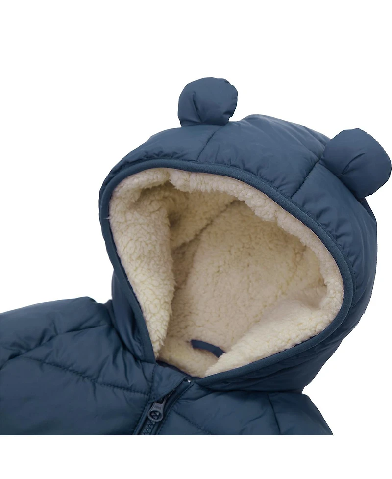 Rokka&Rolla Baby Boys Sherpa Fleece Lined Puffer Coat 6-24M