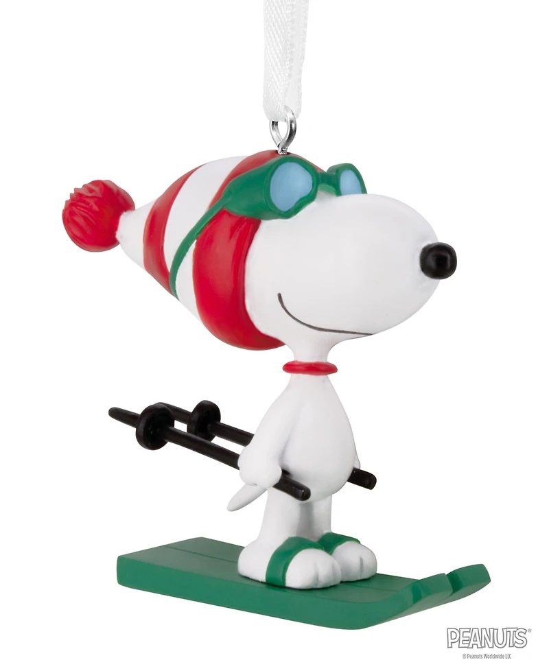 Hallmark Peanuts Snoopy Skiing Christmas Ornament