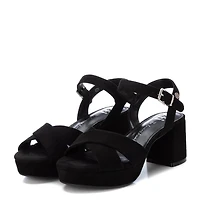 Women's Suede Heeled Platform Sandals By Xti