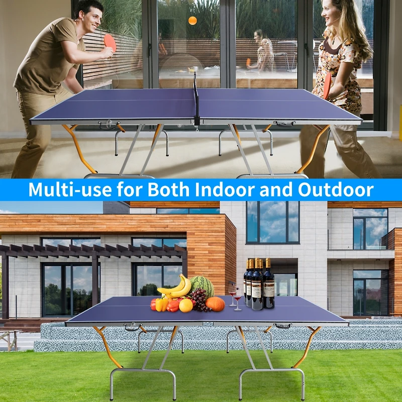 Streamdale Compact Foldable Ping-Pong Table Set Table, Paddles, Net, Balls