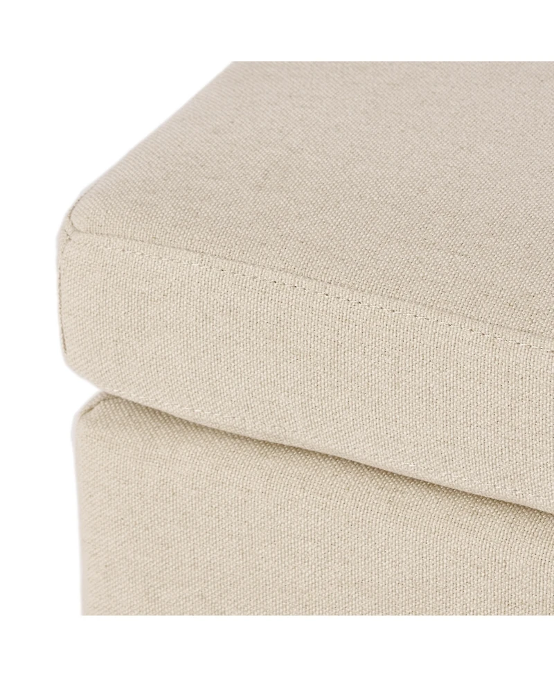 Streamdale Cozy and Chic Ottoman Upholstered Elegance, Birch Wood Charm