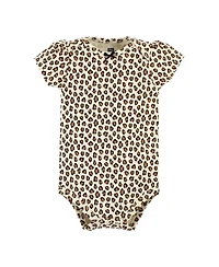 Hudson Baby Girls Comfortable All-Cotton Bodysuit 3Pk