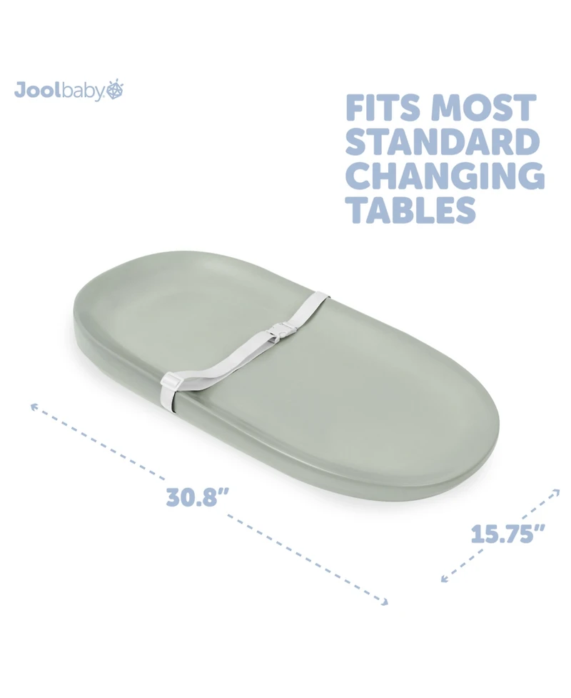 Jool Baby Waterproof Baby Changing Pad - Easy to Clean, Lightweight & Portable - Large Foam Cushion for Comfort