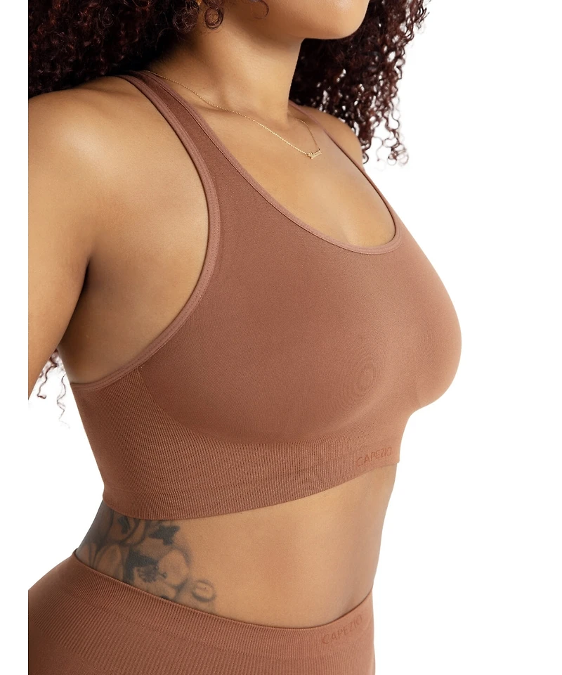 Capezio Women's Seamless Racerback Sports Bra