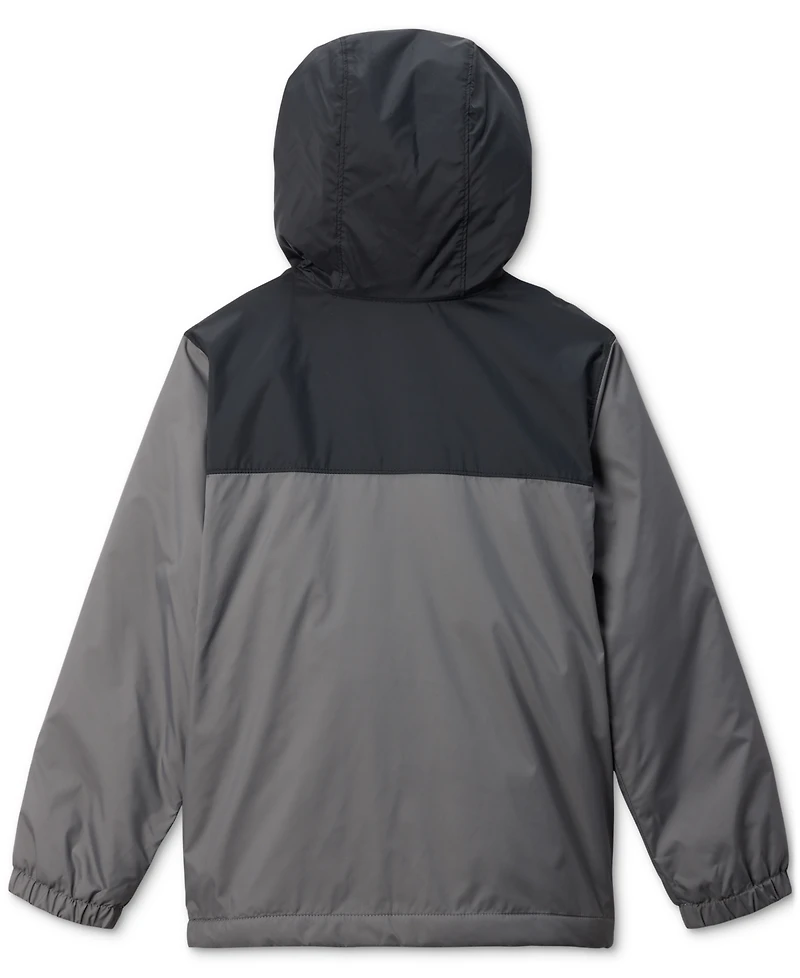 Columbia Big Boys Glennaker Ii Fleece-Lined Full-Zip Hooded Rain Jacket