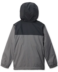 Columbia Big Boys Glennaker Ii Fleece-Lined Full-Zip Hooded Rain Jacket