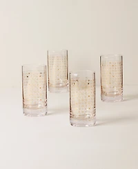 Lenox Tuscany Classics Gold Dust Highballs, Set Of 4