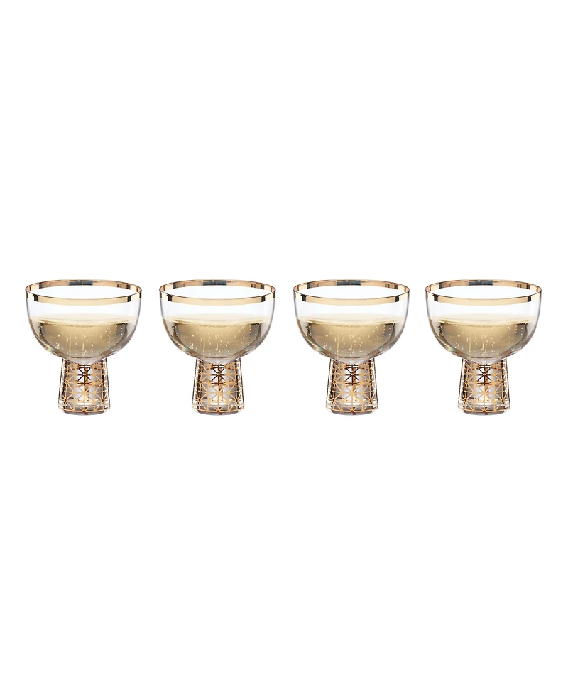 Lenox Tuscany Classics Gold Frost Coupes, Set Of 4