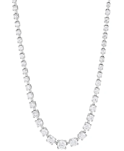 Grown With Love Lab Grown Diamond Graduated 16" Collar Necklace (7 ct. t.w.) in 14k White Gold