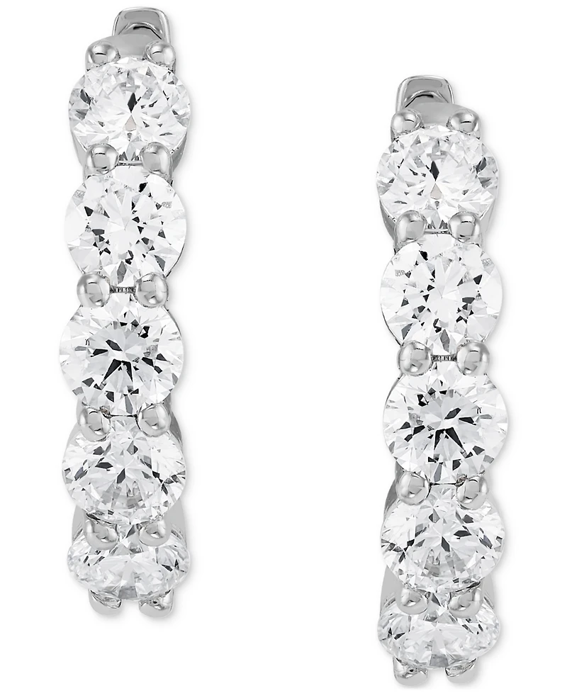 Grown With Love Lab Diamond Hoop Earrings (1 ct. t.w.) 14k White or Yellow Gold
