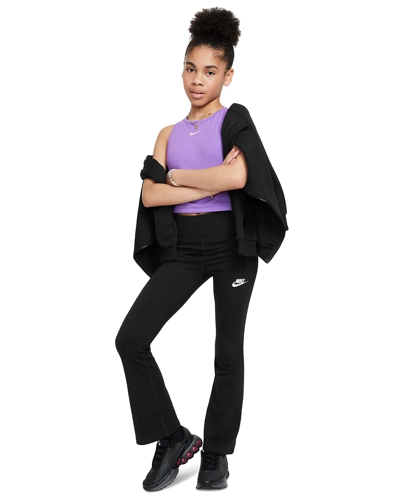 Nike Big Girls Sportswear Classic High-Waisted Flared Leggings