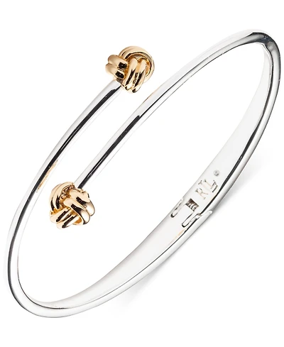 Lauren Ralph Lauren Two-Tone Knot Bypass Bangle Bracelet