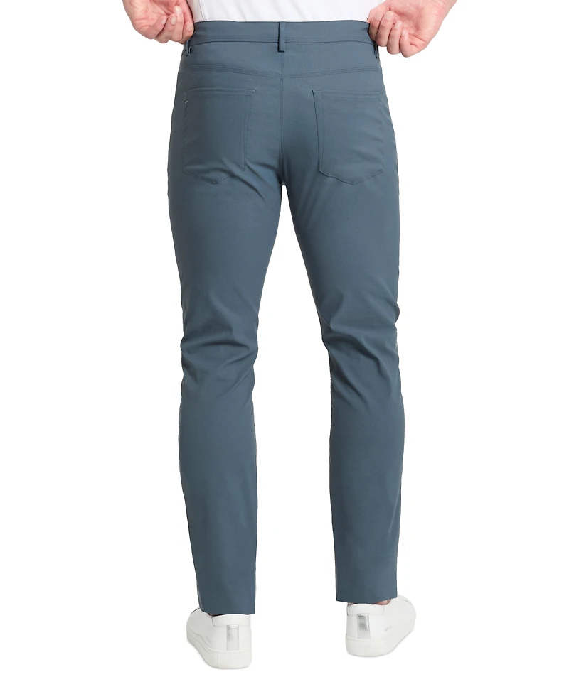 Kennth Cole Men's Slim-Tapered Fit Stretch Tech Pants