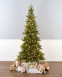 National Tree Company Festive Fern Hinged Tree, 7.5 feet.
