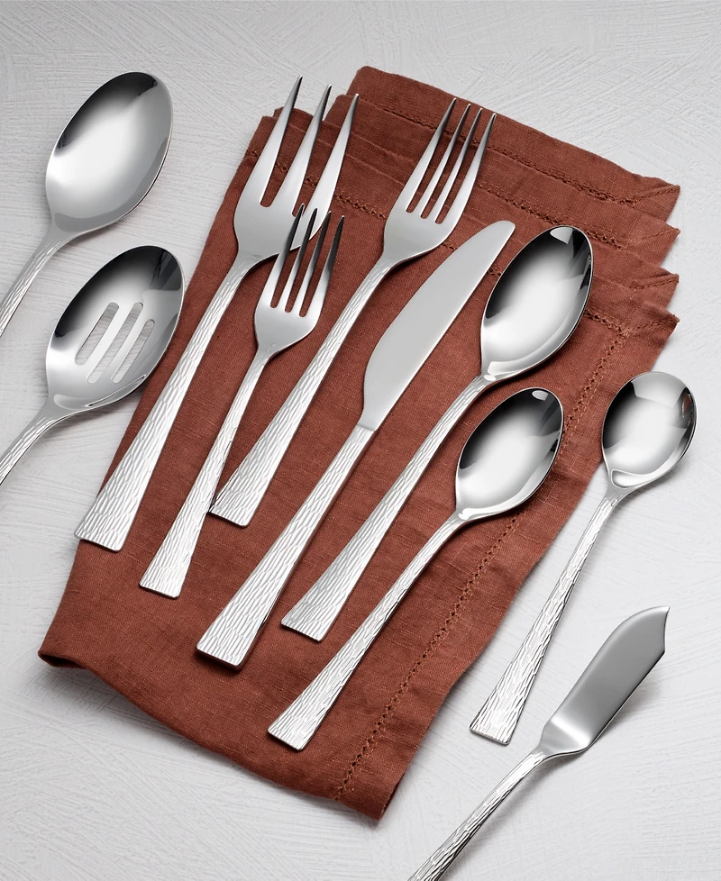 Cambridge Silversmiths Stainless Steel Ashlyn Mirror 67-Pc. Flatware Set, Service for 12