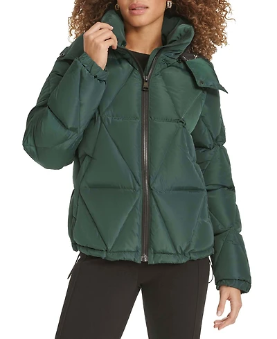 Karl Lagerfeld Paris Women's Hooded Puffer Coat