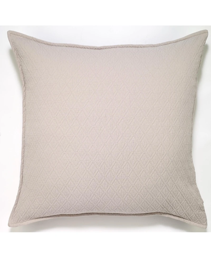 Ihi Home Indi Matelasse, Euro Sham, White