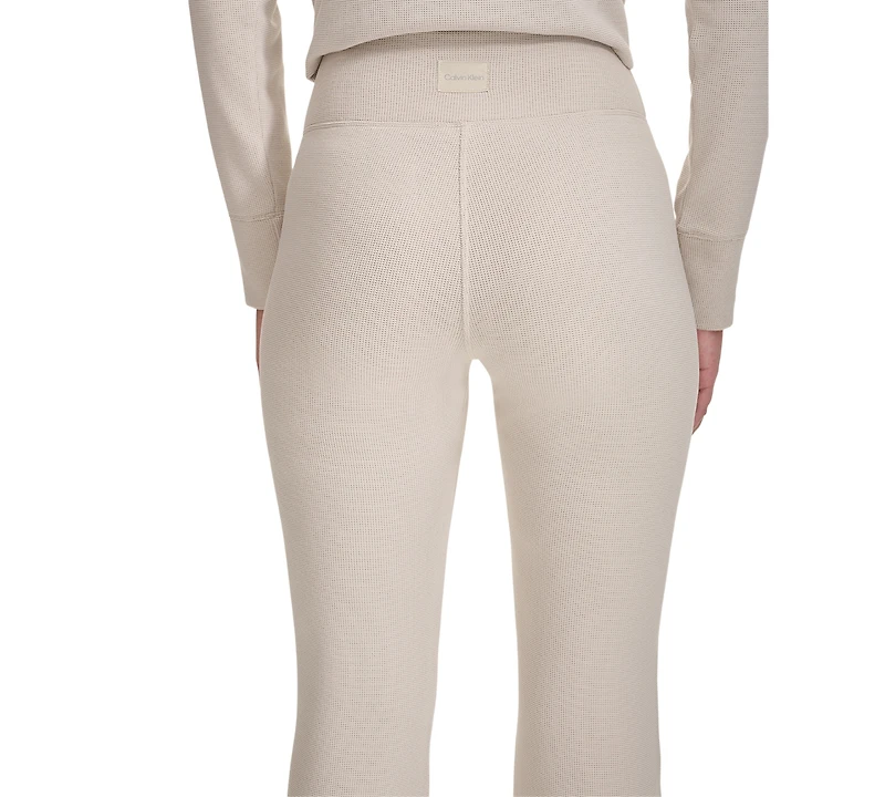 Calvin Klein Performance Women's Tech Waffle-Knit Flare-Leg Pants