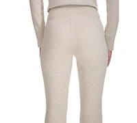 Calvin Klein Performance Women's Tech Waffle-Knit Flare-Leg Pants