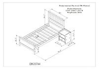 Streamdale Twin Bed with Headboard, Footboard, and Nightstand
