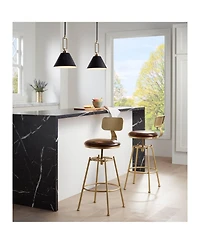 Stiffel Black Warm Gold Mini Pendant Light 11 1/2" Wide Modern Cone Shade Fixture for Dining Room House Kitchen Entryway Bedroom