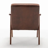 Streamdale Mid-Century Velvet & Wood Accent Chair for Comfort and Style