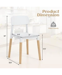 Modern Dining Side Chairs Set of 4 with Ergonomic Backrest for Dining Room