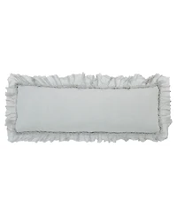 Ihi Home Sheer Ruffle Pillow, 14"x 42"