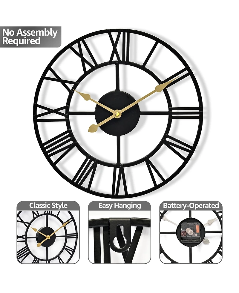 Sorbus Wall Clock for Living Room Decor