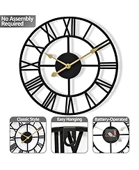 Sorbus Wall Clock for Living Room Decor