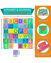 ProsourceFit ProSource Kids Floor Play Mat 3/8-in, 36 Sq Ft - Tiles