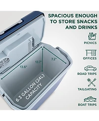 Ivation Electric Cooler & Warmer, 24 L Portable Cooler