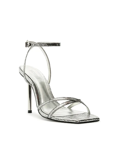 Schutz Women's Eva Square Toe Stiletto Sandals