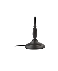 360 Lighting Breck Desk Table Lamp 17" High Dark Bronze Metal Adjustable Gooseneck Arm for Bedroom Bedside Nightstand Office Kids Family House Ho