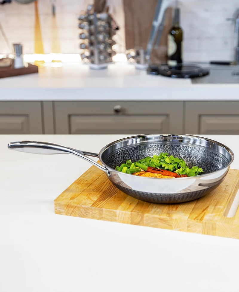 Livwell DiamondClad Stainless Steel Aluminum Core 12" Hybrid Wok
